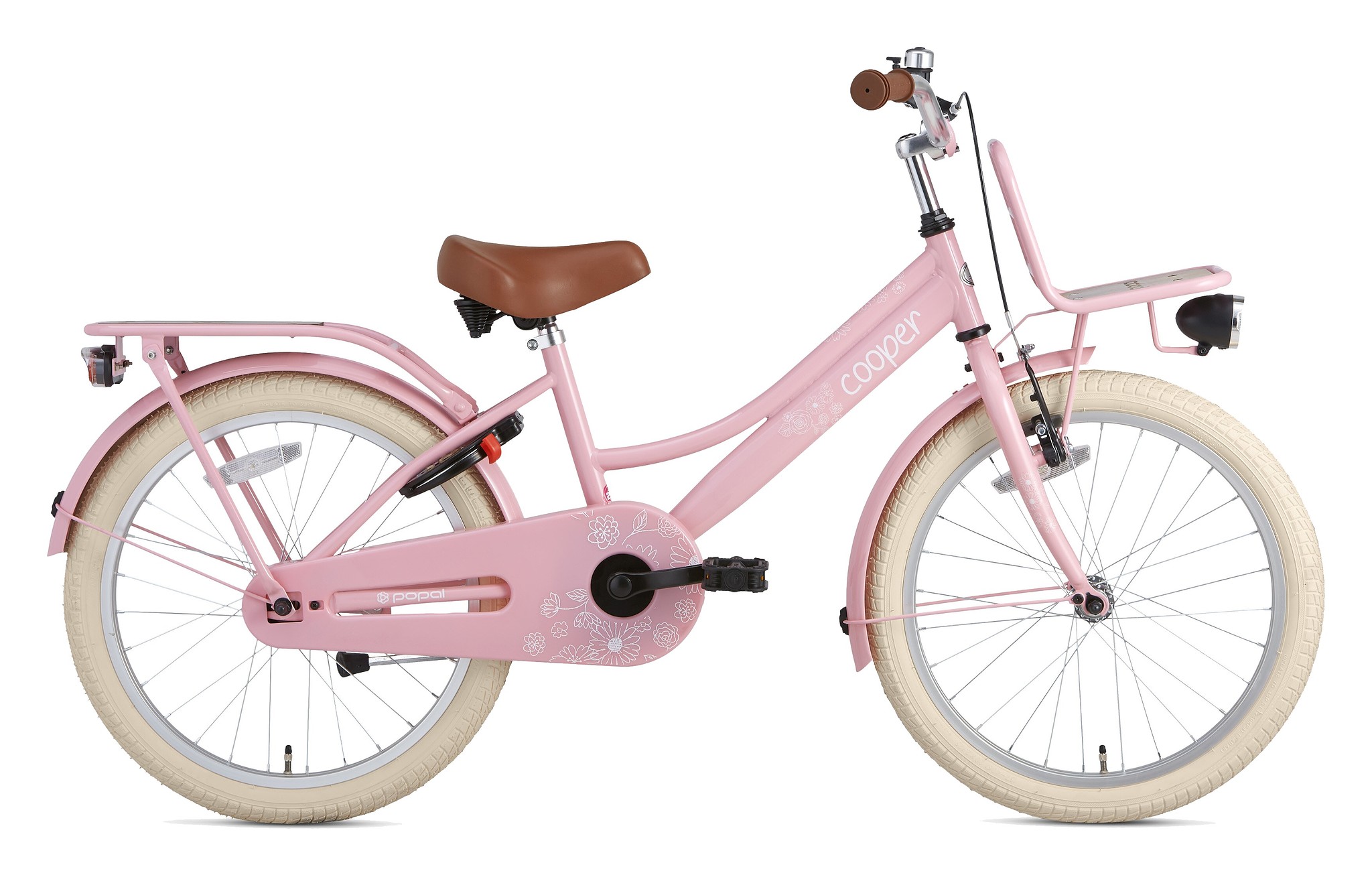 Supersuper Kinderfiets Cooper Bamboo 20 inch Roze Roze