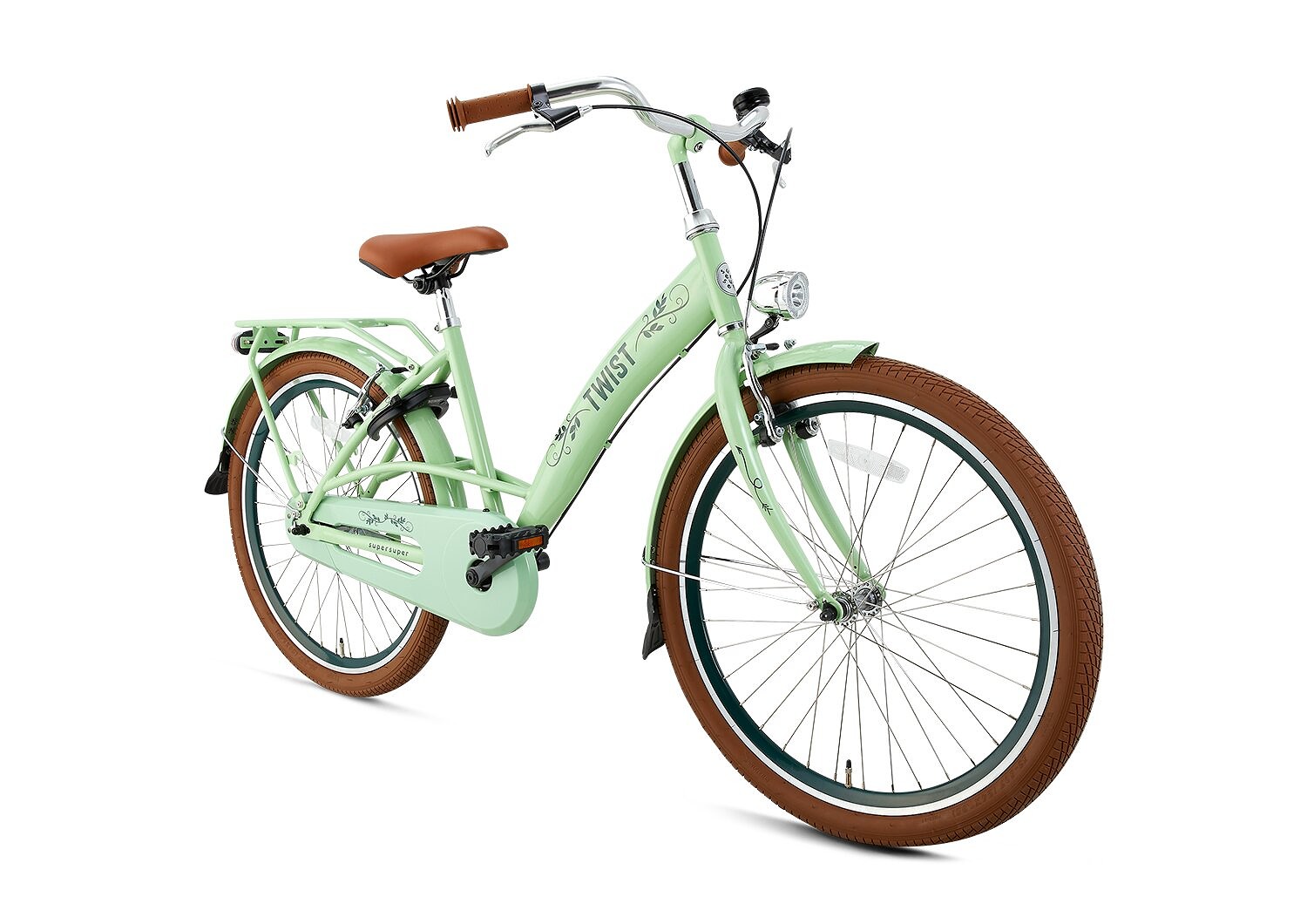 Supersuper Kinderfiets twist 26 inch Pistache  Groen