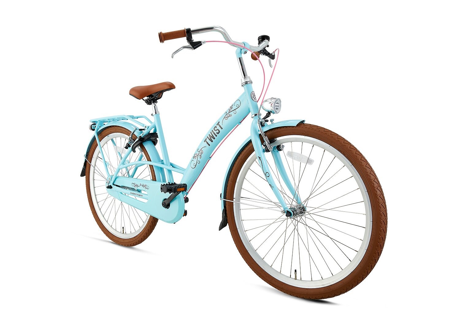 Supersuper Kinderfiets twist 26 inch Turqouise Turquoise