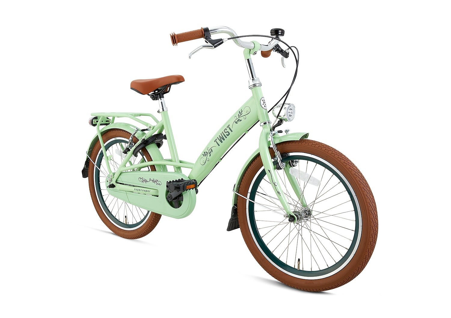 Supersuper Kinderfiets twist 20 inch Pistache  Groen