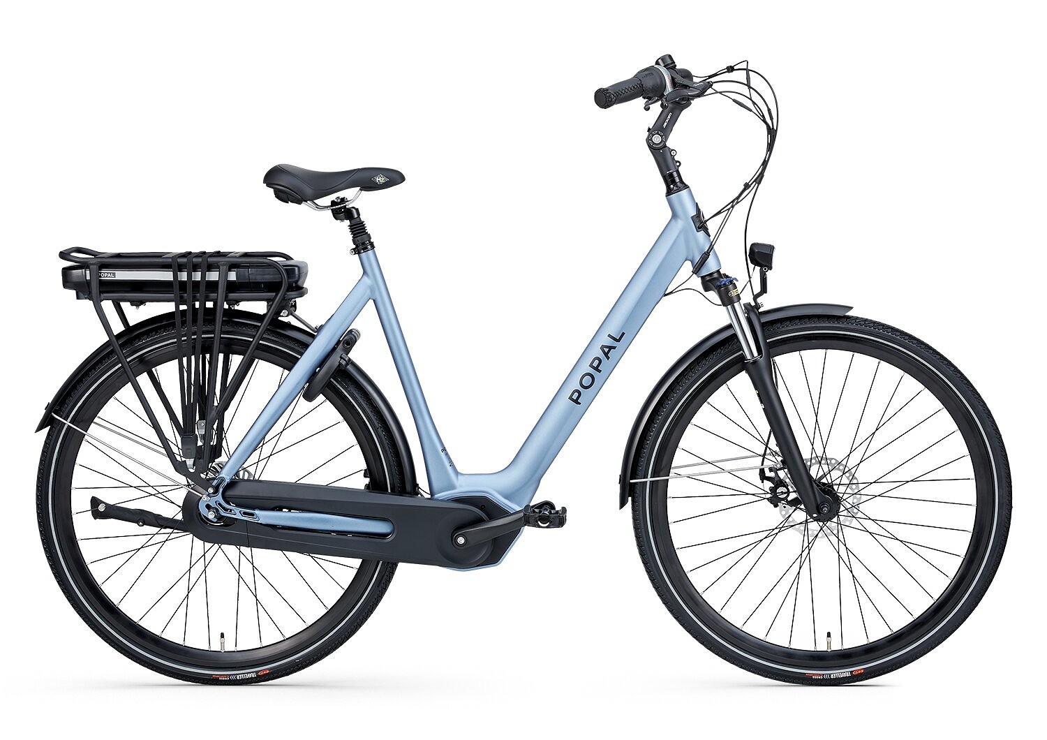 Popal Elektrische stadsfiets Vidar Dames 51 cm Mat blauw Blauw