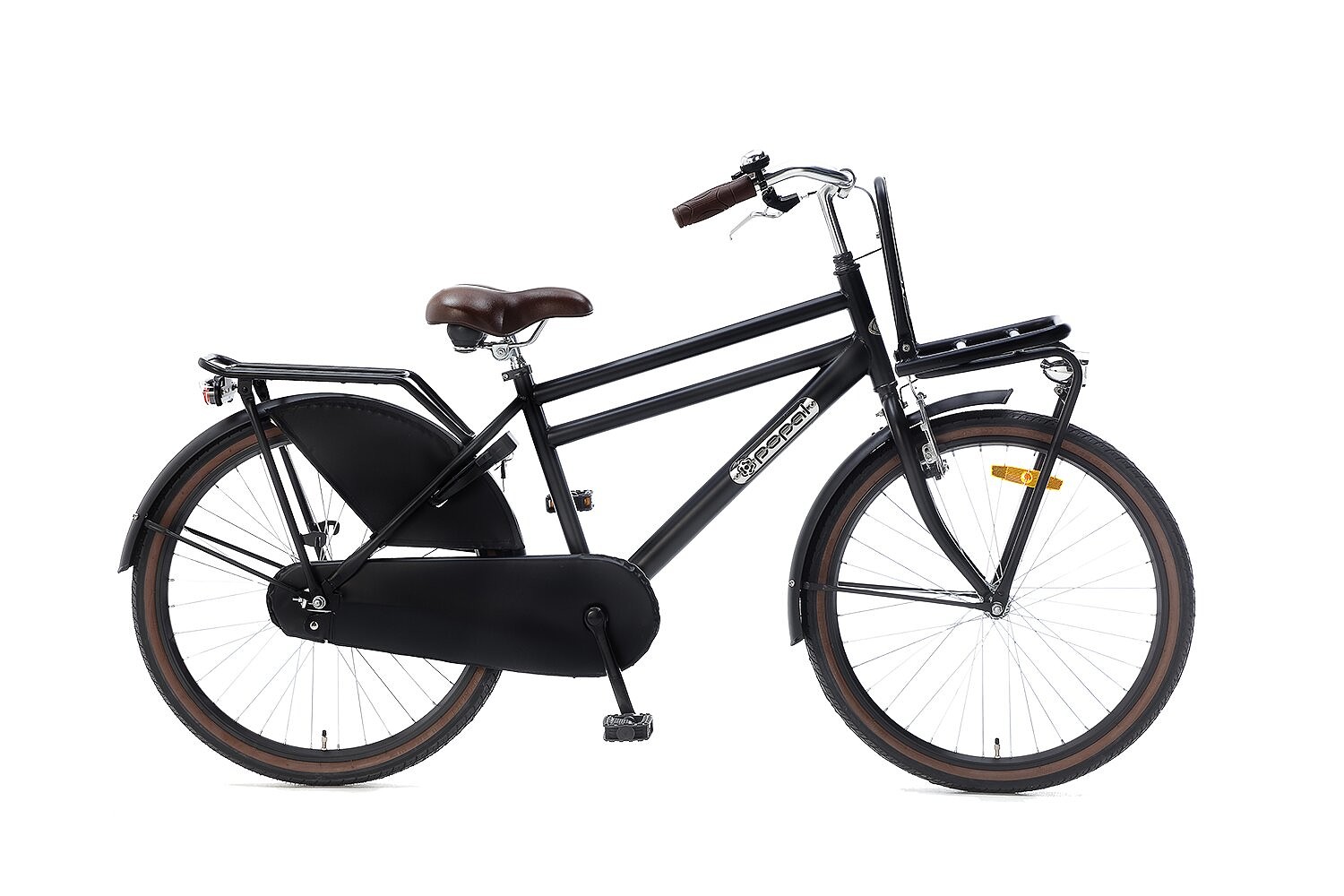 Popal Kinderfiets daily dutch Basic 24 inch Mat zwart Mat zwart