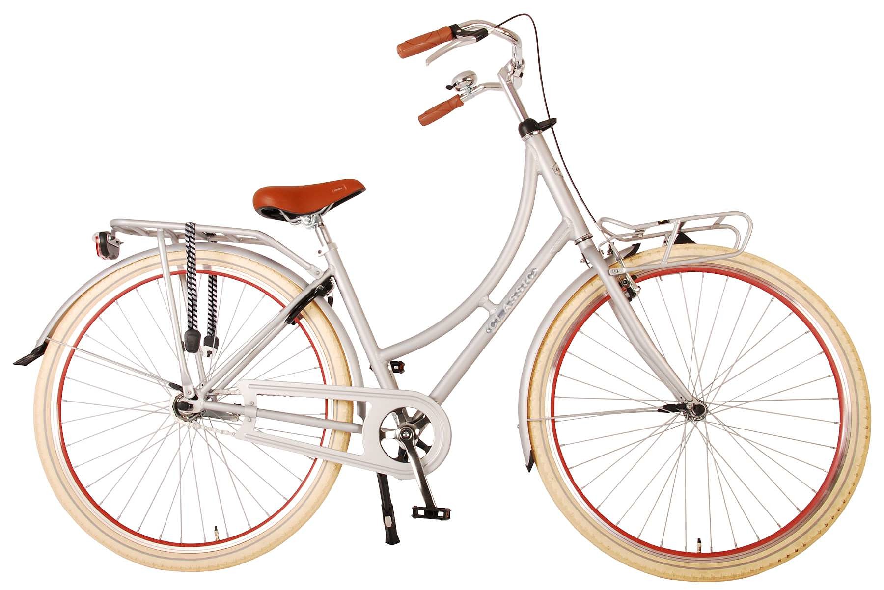 Volare Classic Omafiets D45 Mat Zilver Zilver