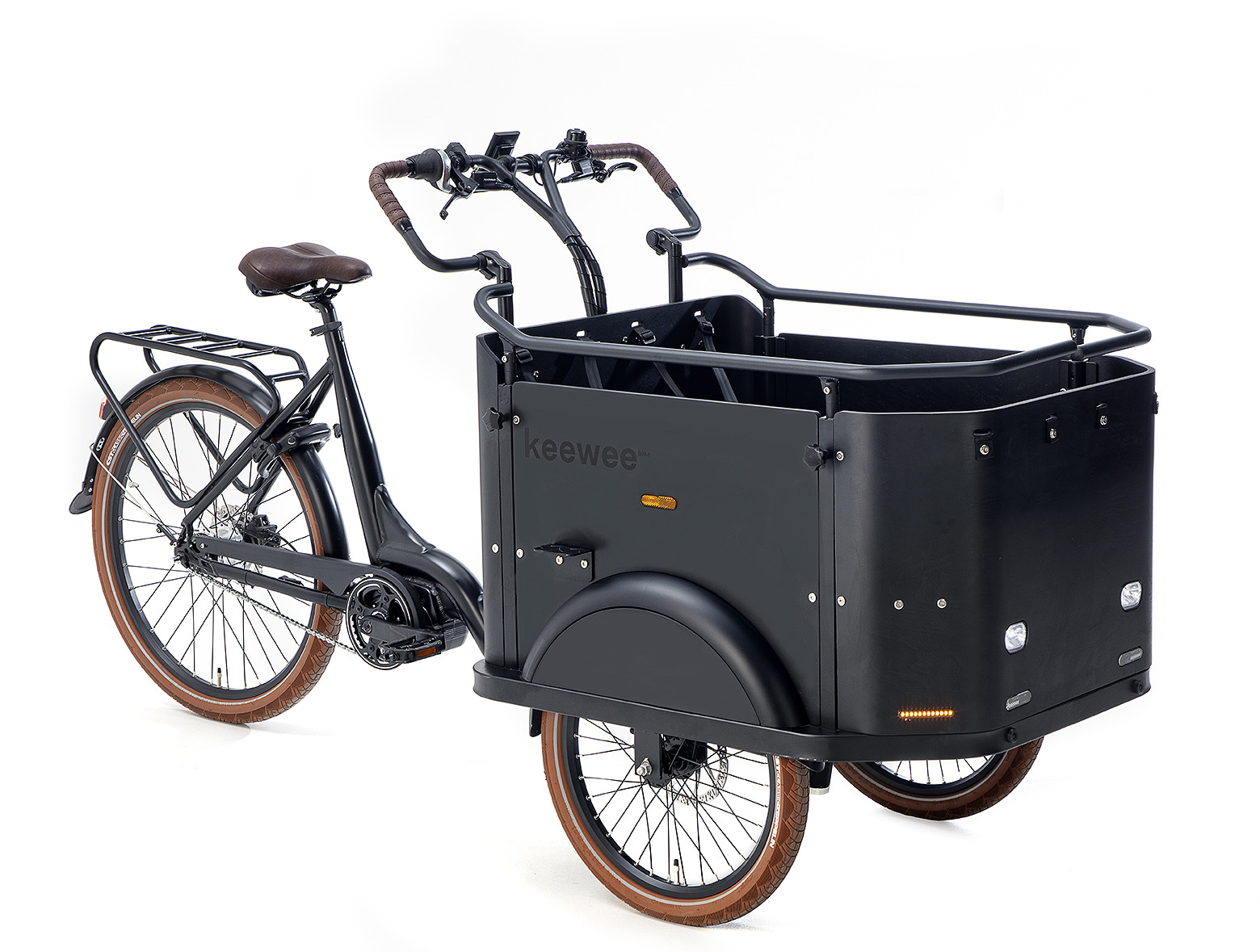 Keewee Bike E-bakfiets Black Zwart