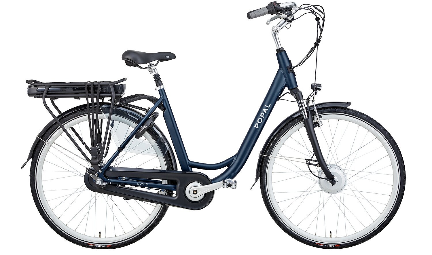 Popal Elektrische Fiets Sway Dames 46 cm Mat blauw 504 Wh Blauw