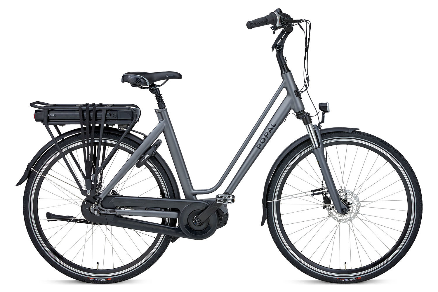 Popal Elektrische stadsfiets Redlem Dames 57 cm Mat grijs 520 Wh Mat grijs