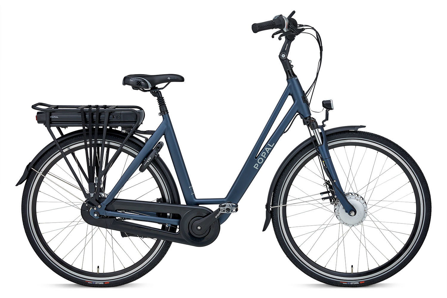 Popal Elektrische stadsfiets Tue Dames 57 cm Mat blauw Blauw