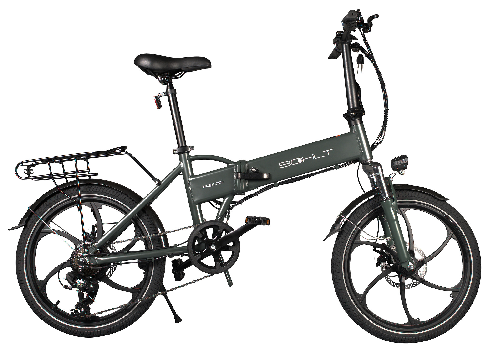 Bohlt R200AG elektrische vouwfiets 20" zwart Groen