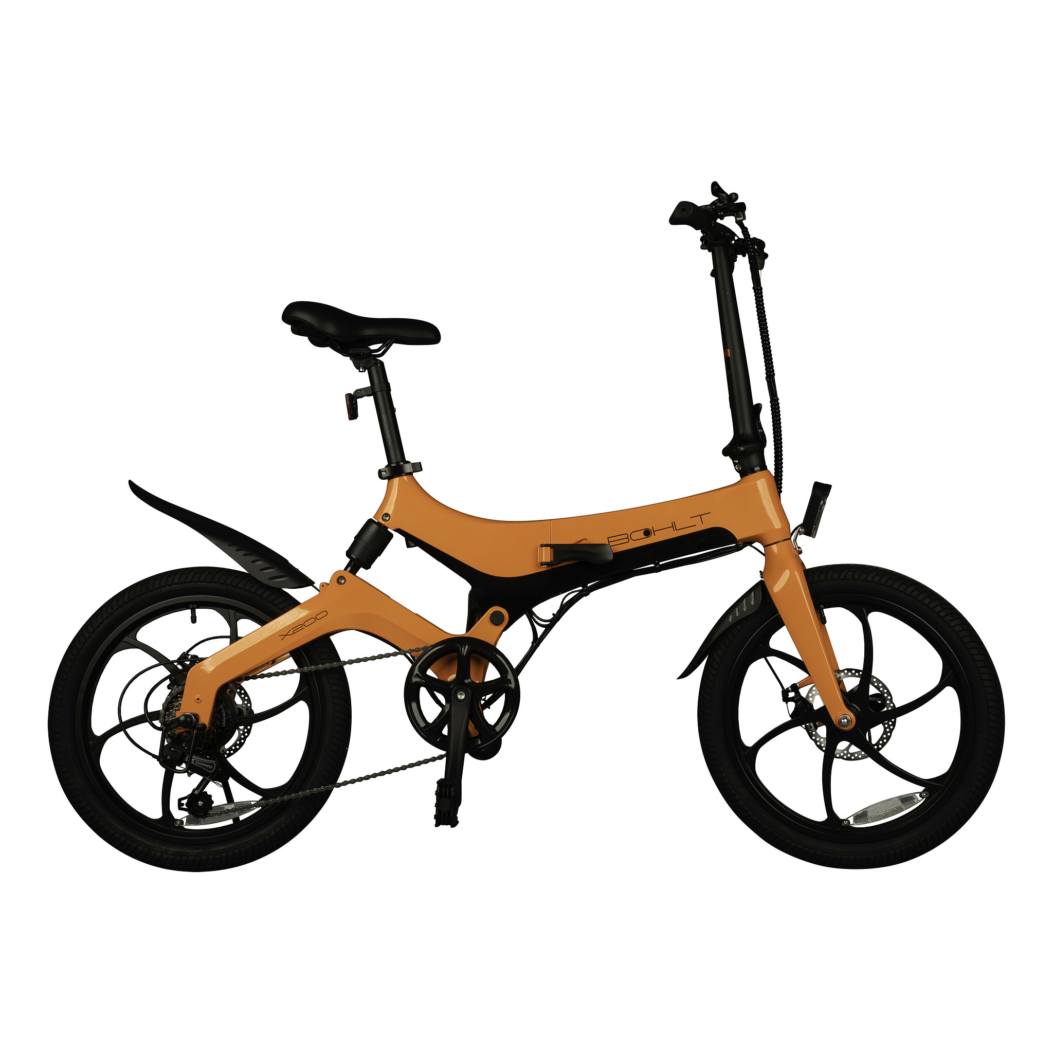 Bohlt X200OR elektrische vouwfiets 20" zwart Oranje