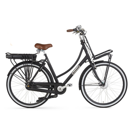 Popal Elektrische transportfiets prestige-E Dames 47 cm Mat zwart... Mat zwart