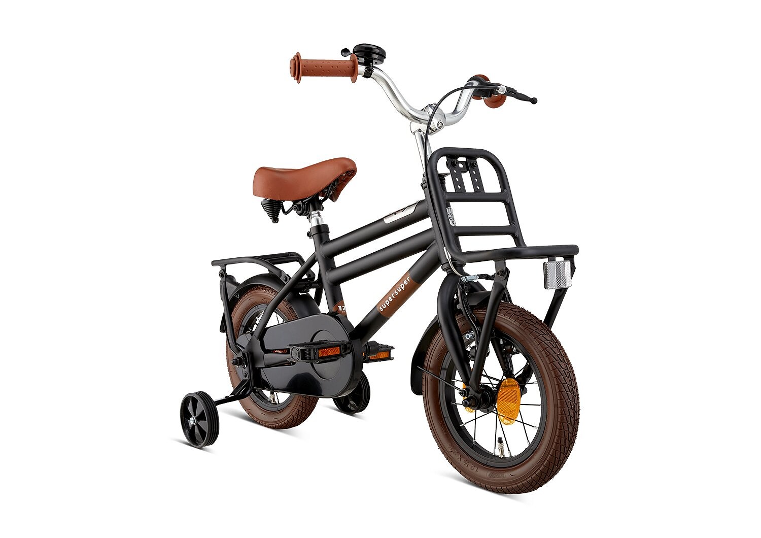 Supersuper Kinderfiets Cooper 12 inch Zwart Zwart