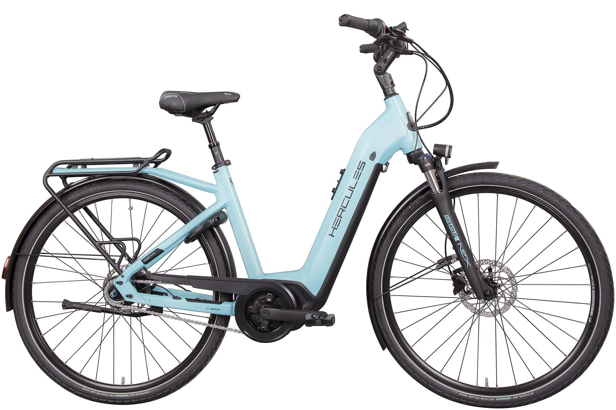 Hercules Elektrische stadsfiets Robert/a Deluxe I-F8 Dames 49 cm... Turquoise