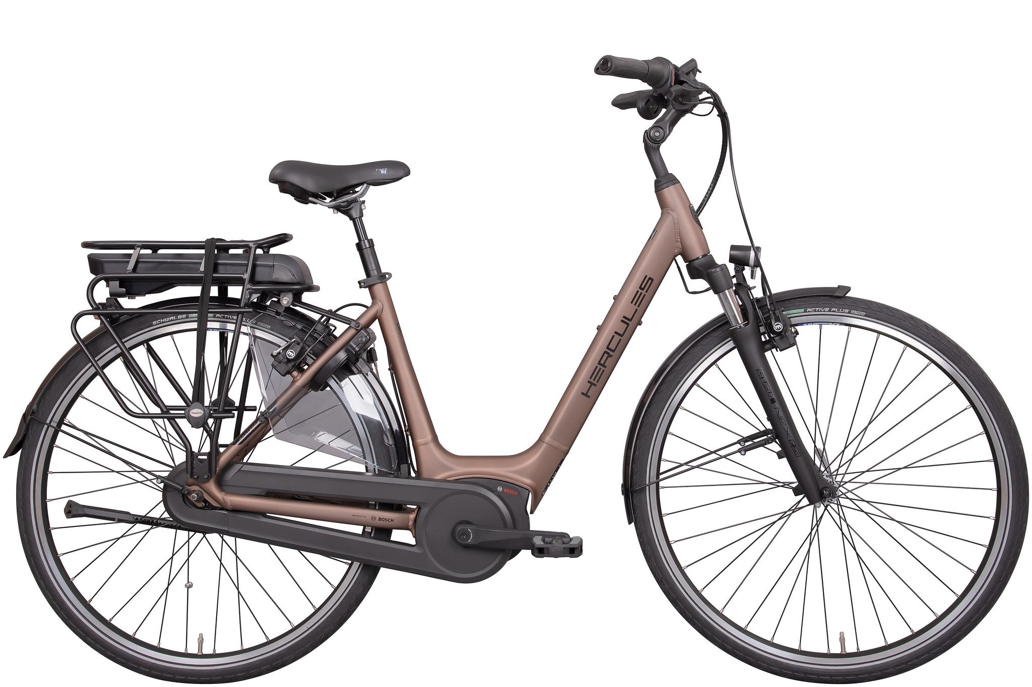 Hercules Elektrische stadsfiets Montfoort F7 Dames 50 cm Bruin 400 Wh Bruin