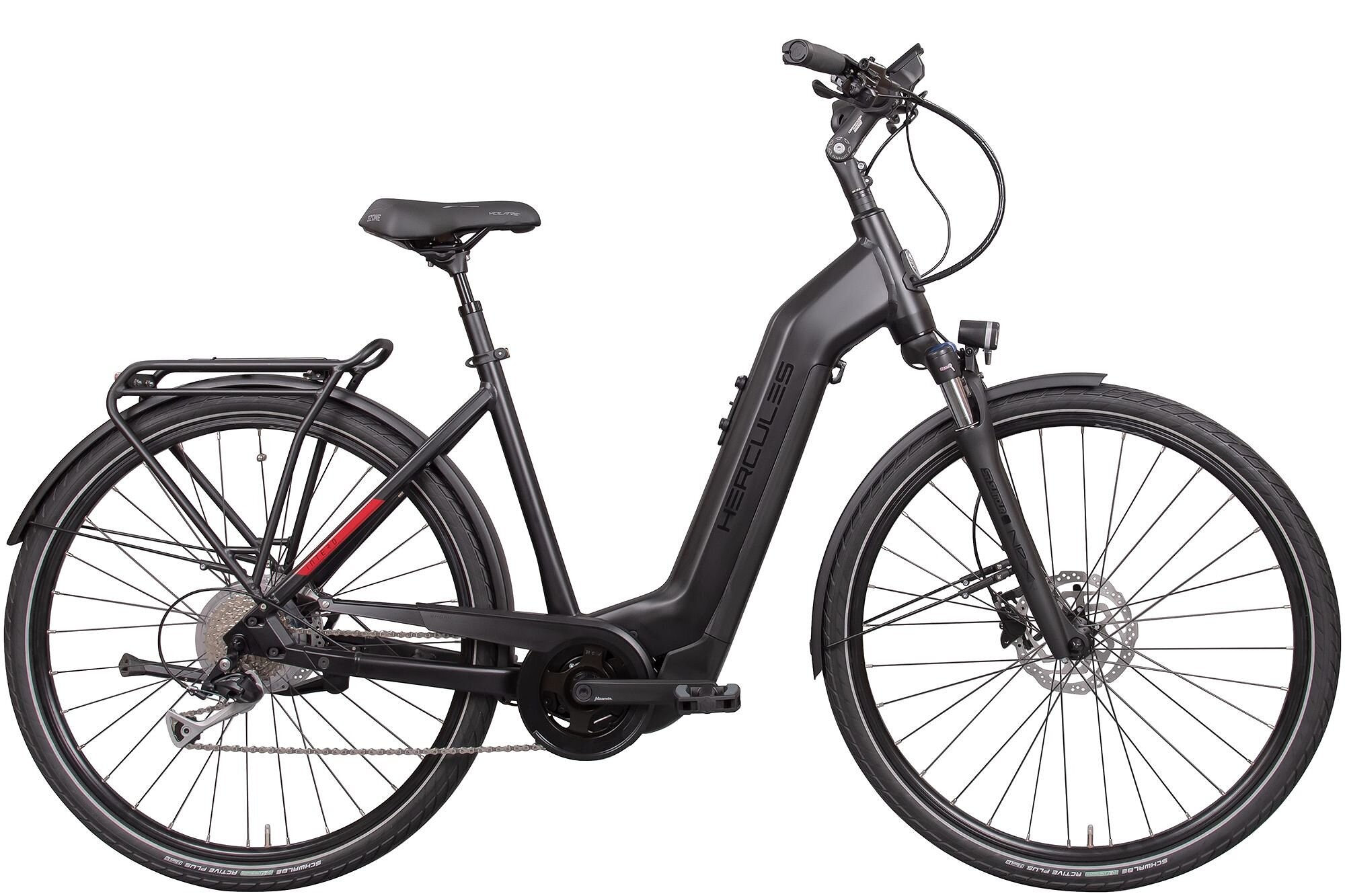 Hercules Intero I-8 FIT Dames 53 cm Mat zwart 630 Wh Mat zwart