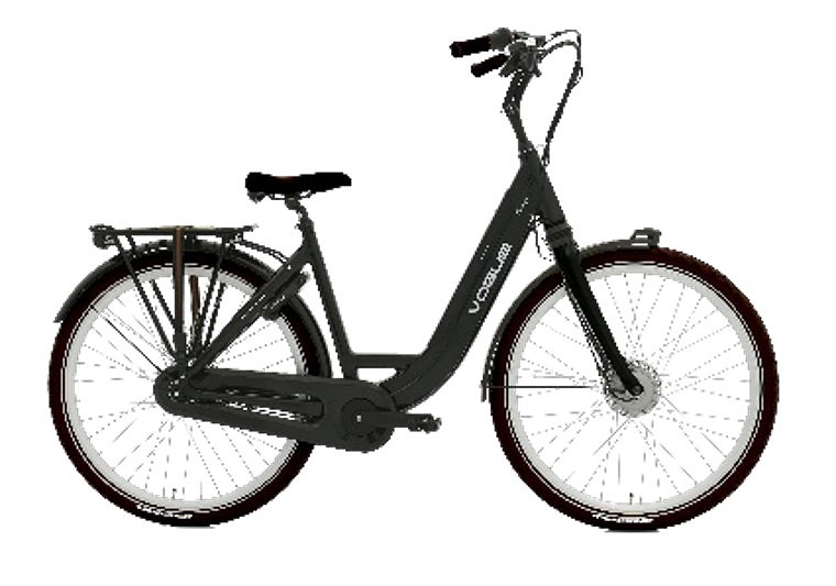 Vogue Elektrische fiets Mestengo Dames 50 cm Mat zwart 480 Wh Mat zwart