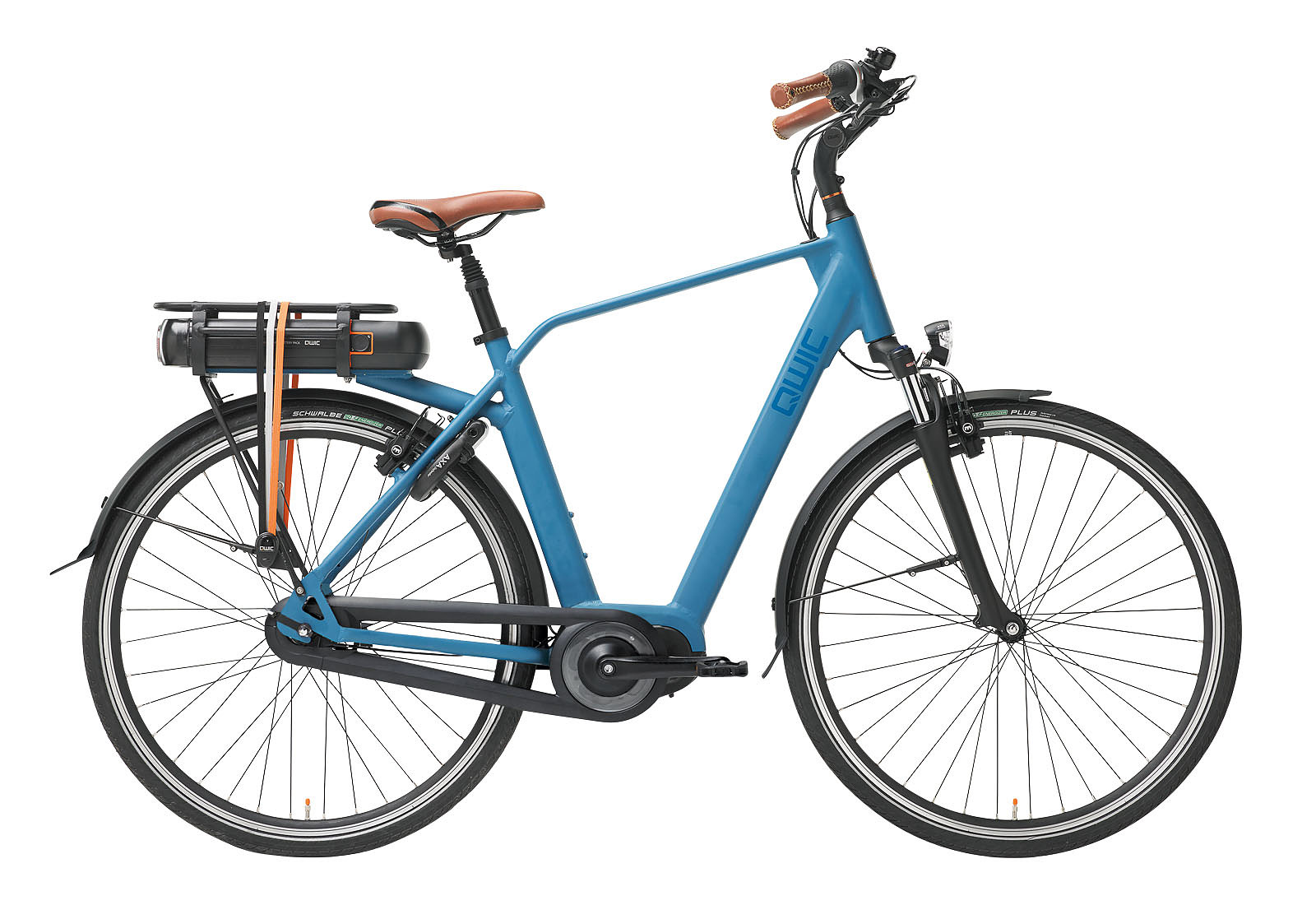 Qwic Elektrische stadsfiets Premium MN7 Heren framemaat L Donker... Donker blauw