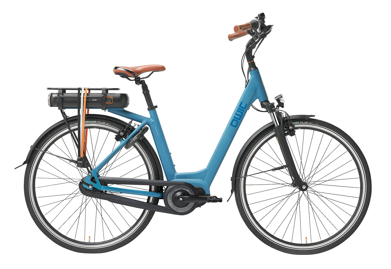 Qwic Elektrische stadsfiets Premium MN7 Dames framemaat L Donker... Donker blauw