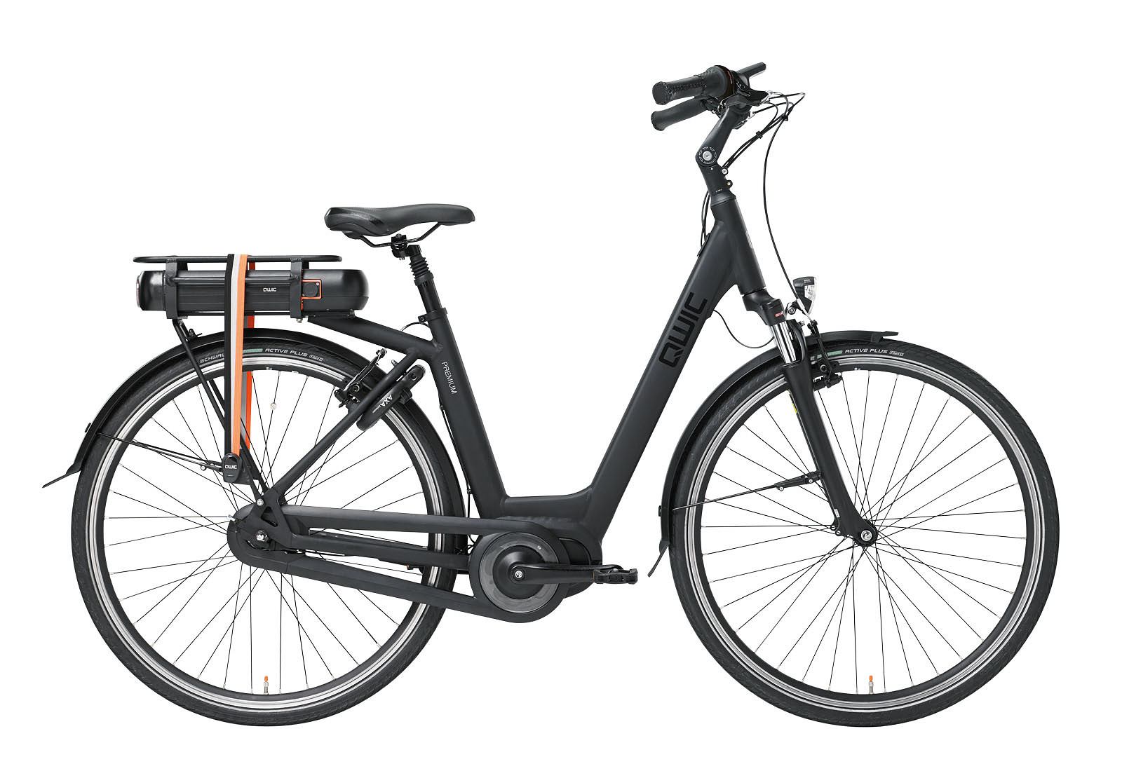 Qwic Elektrische stadsfiets Premium MN7 VV Dames framemaat XL Mat... Mat zwart