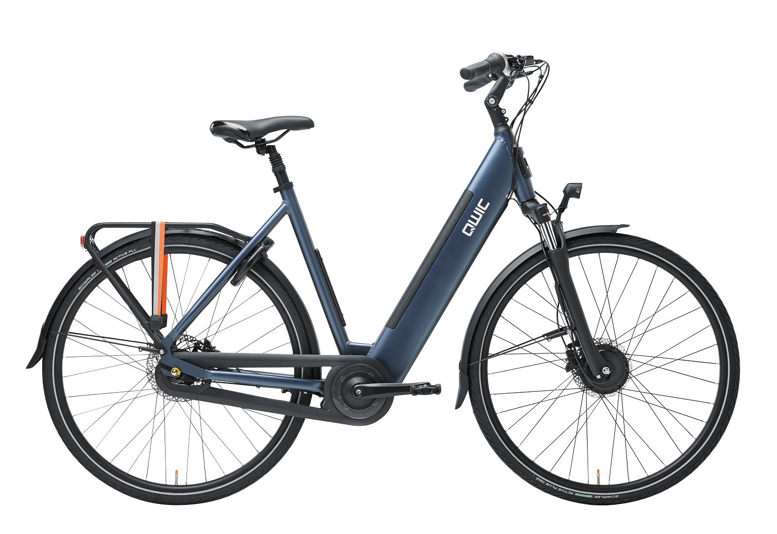 Qwic Elektrische stadsfiets Urban FN7 Dames framemaat L Donker... Donker blauw