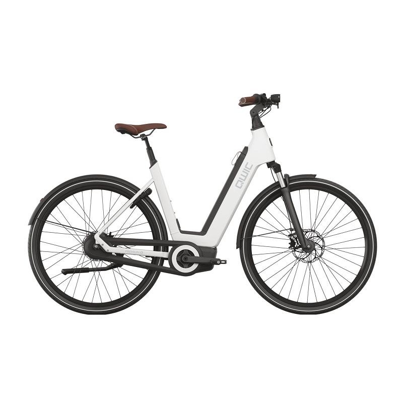 Qwic Elektrische stadsfiets Premium Q MN8 Dames framemaat L Wit 522 Wh Wit