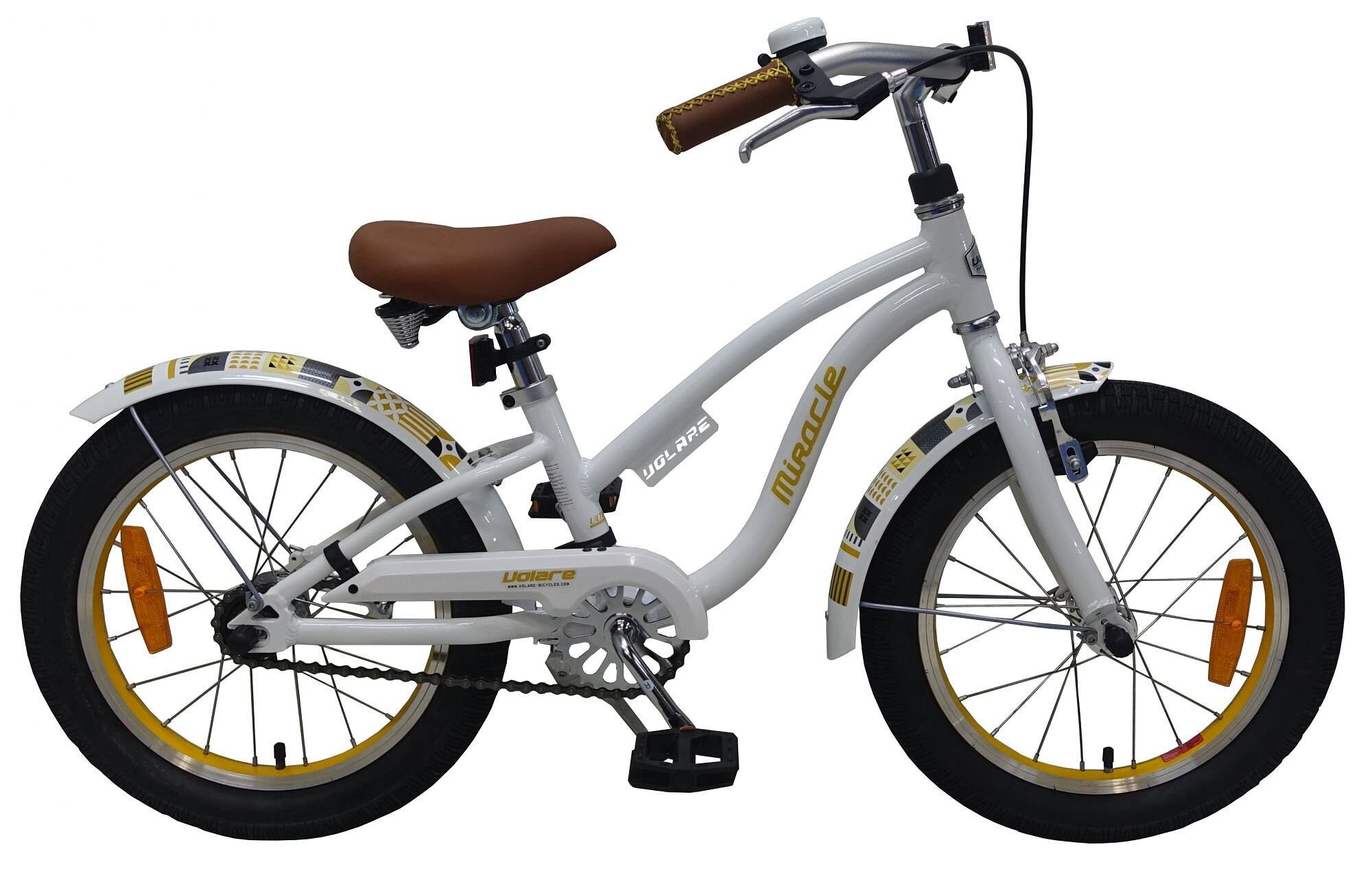Volare Kinderfiets Miracle Cruiser Meisjes 16 inch Wit  Wit