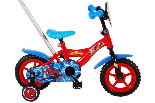 Marvel Kinderfiets Spiderman Jongens 10 inch Rood Rood