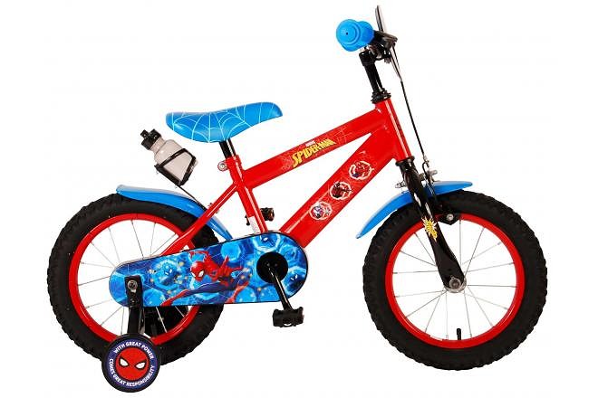 Marvel Kinderfiets Spiderman Jongens 14 inch Rood  Rood