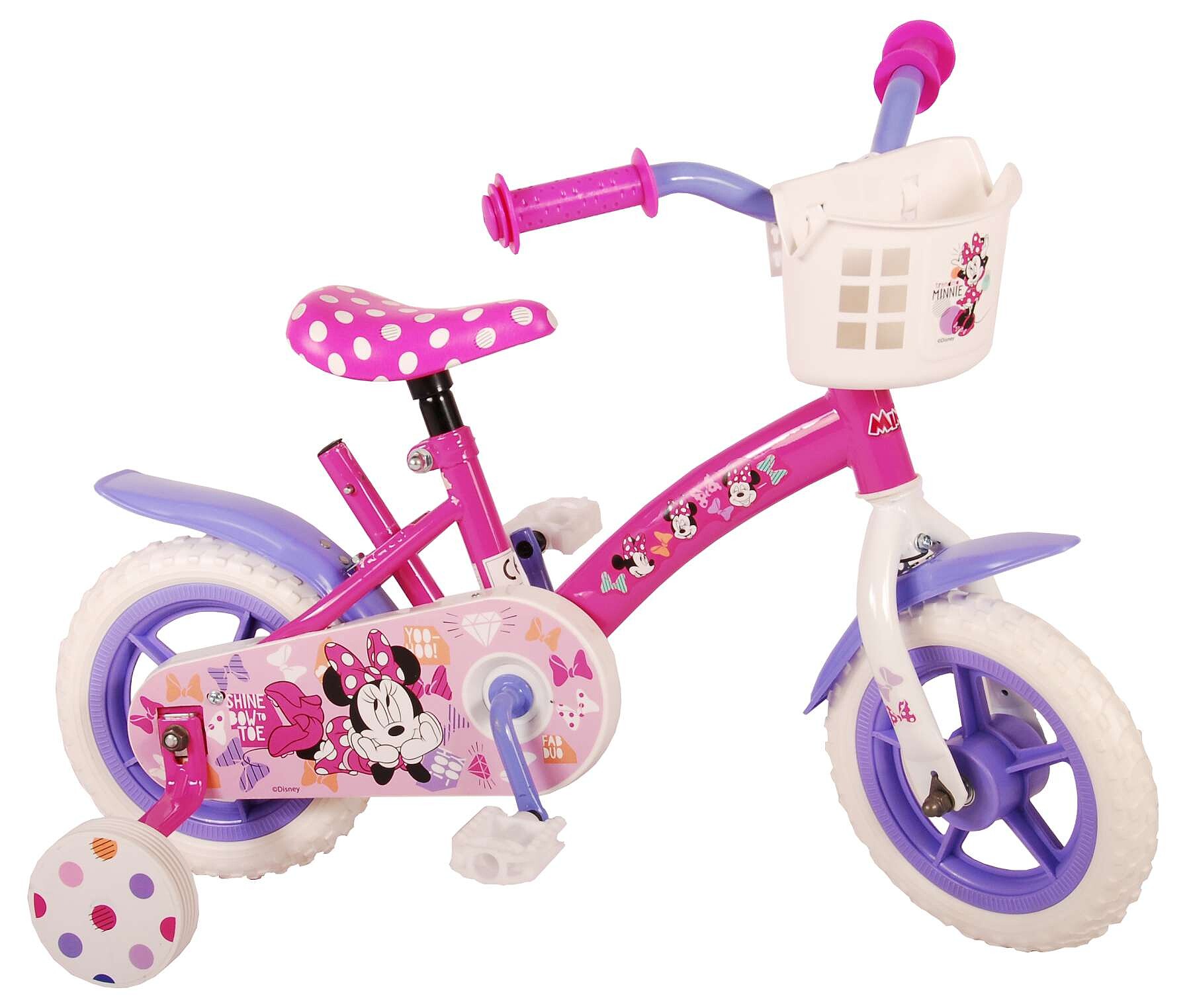 Disney Kinderfiets Minnie Cutest Ever 10 inch Roze Roze