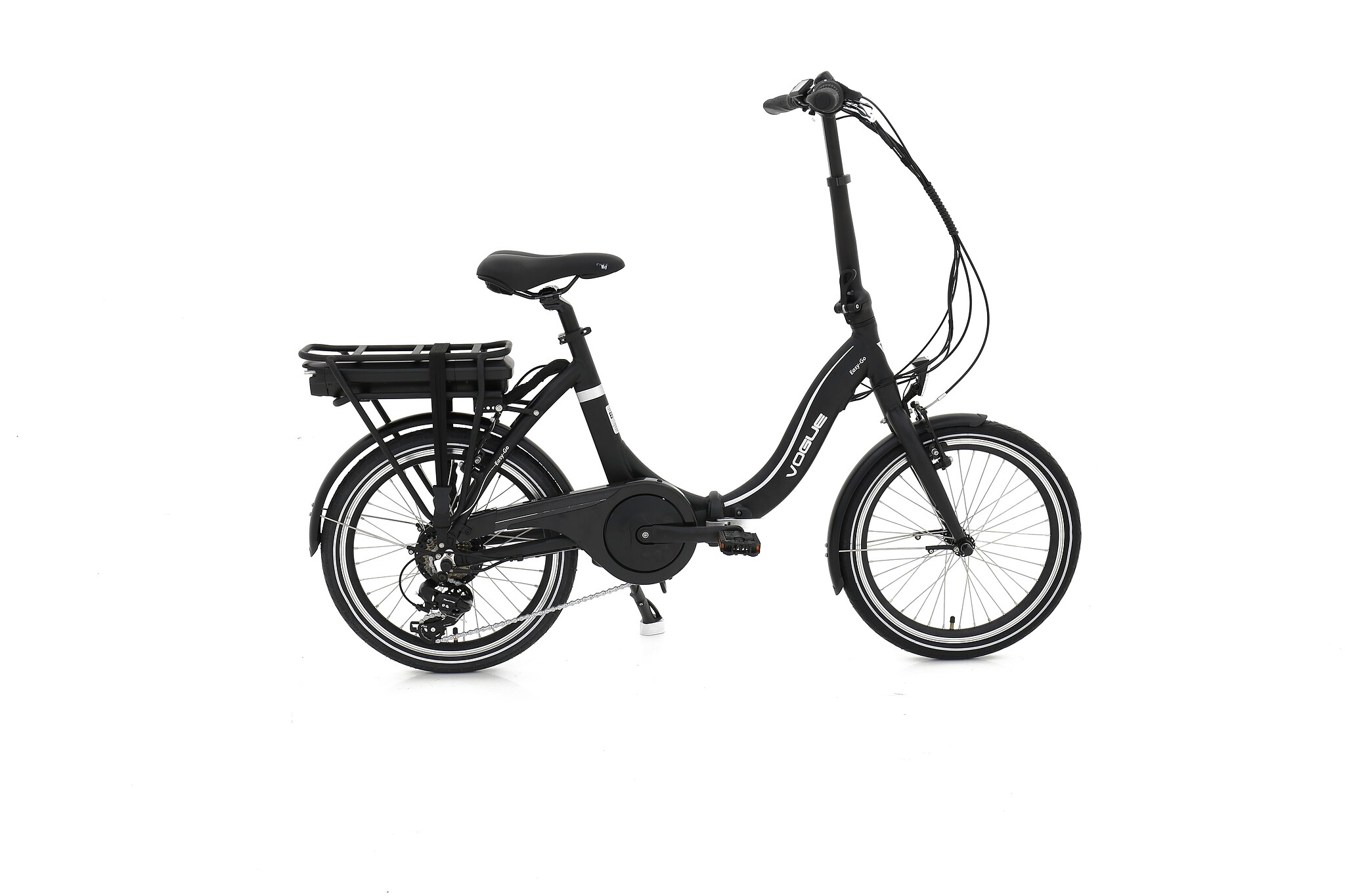 Vogue Elektrische vouwfiets easy-go 7D Zwart  Mat zwart