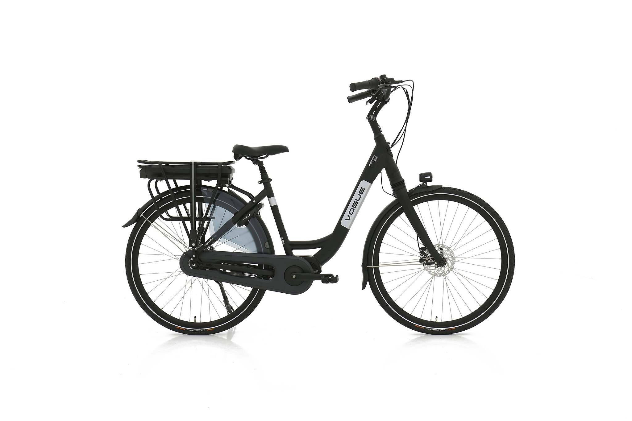 Vogue Elektrische fiets Infinity M300 Dames 53 cm Mat zwart 468 Wh Mat zwart