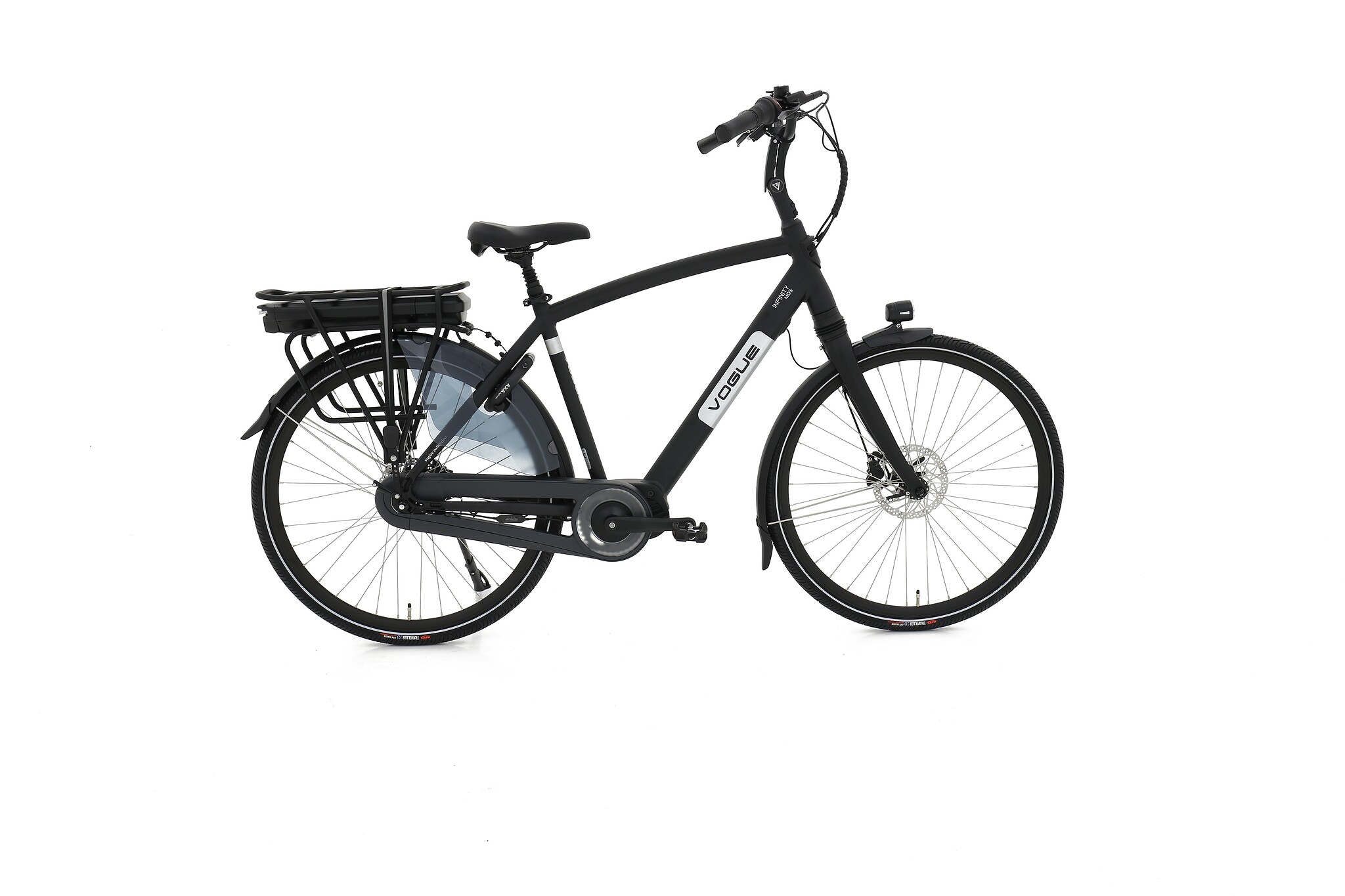Vogue Elektrische fiets Infinity M300 Heren 50 cm Mat zwart 468 Wh Mat zwart