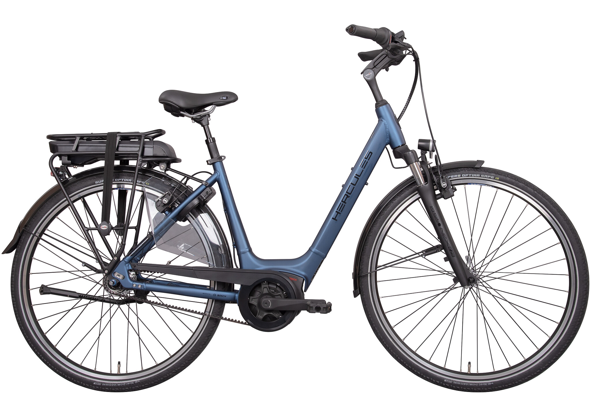 Hercules Elektrische stadsfiets Montfoort F7 Belt Uni 45 cm Mat... Blauw