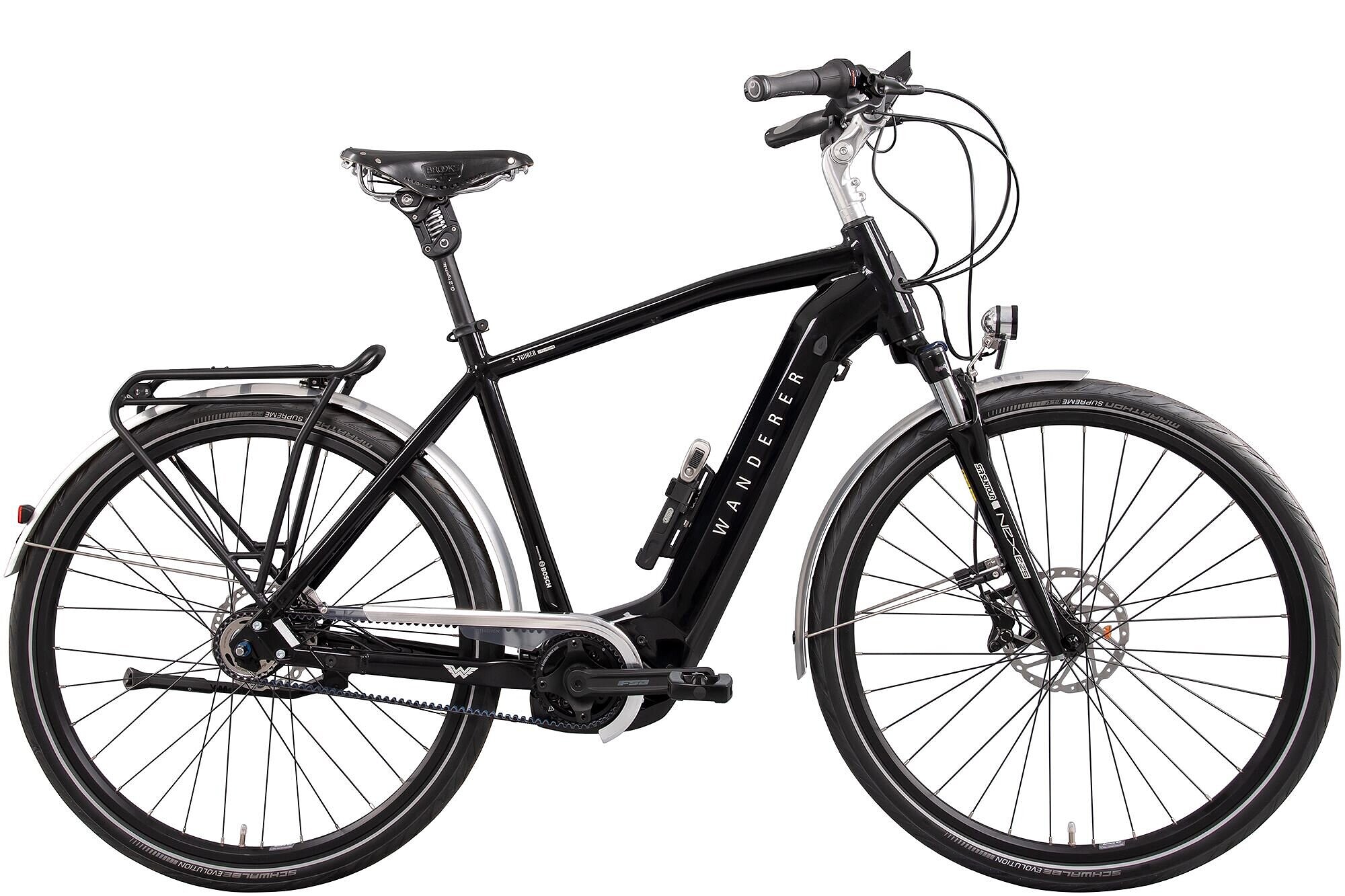 Wanderer E-Tourer I-12 Edition Pro heren 53cm zwart Mat zwart