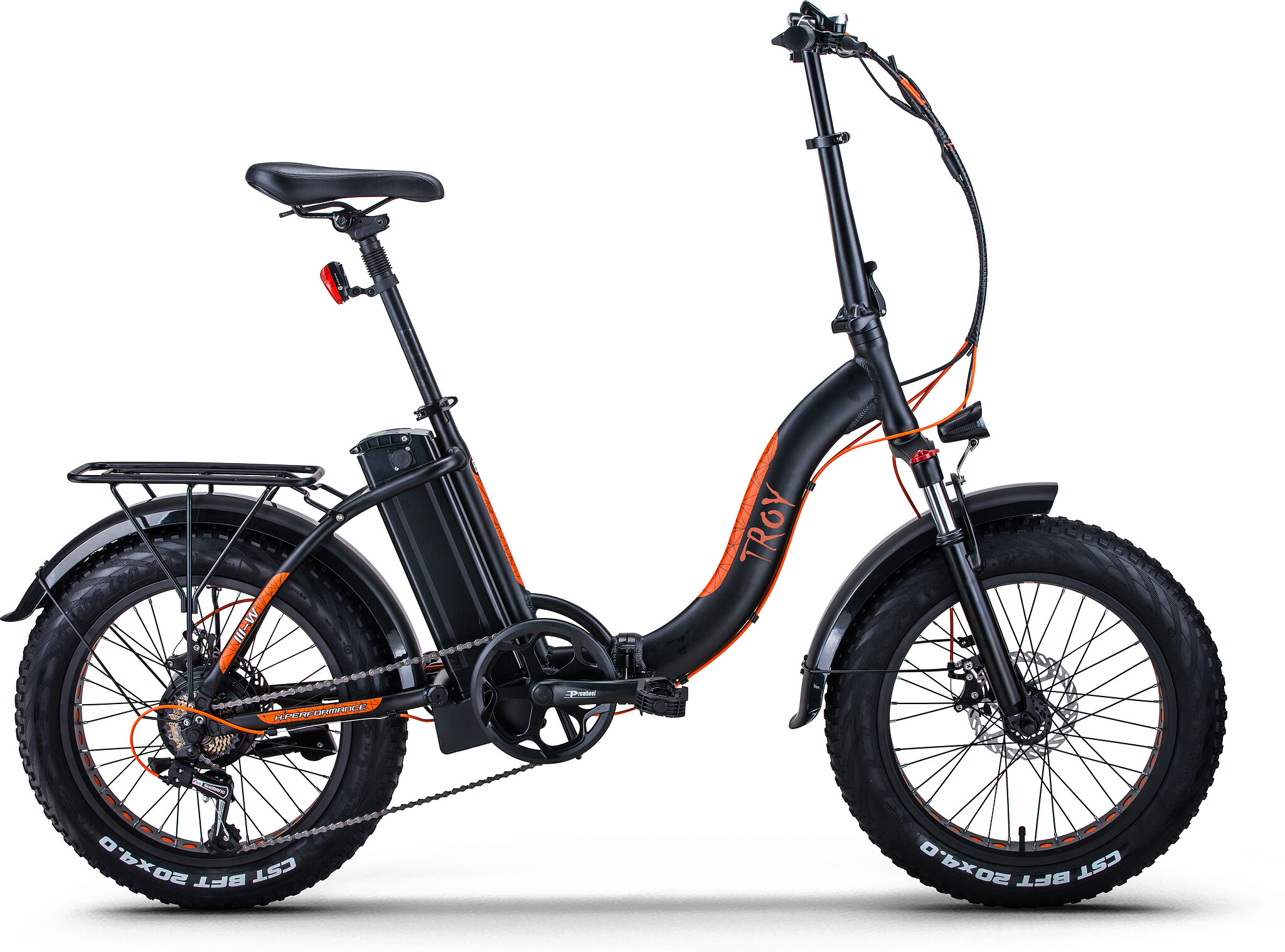 Troy Elektrische Vouwfiets E-Fold 7sp mat zwart 360 Watt