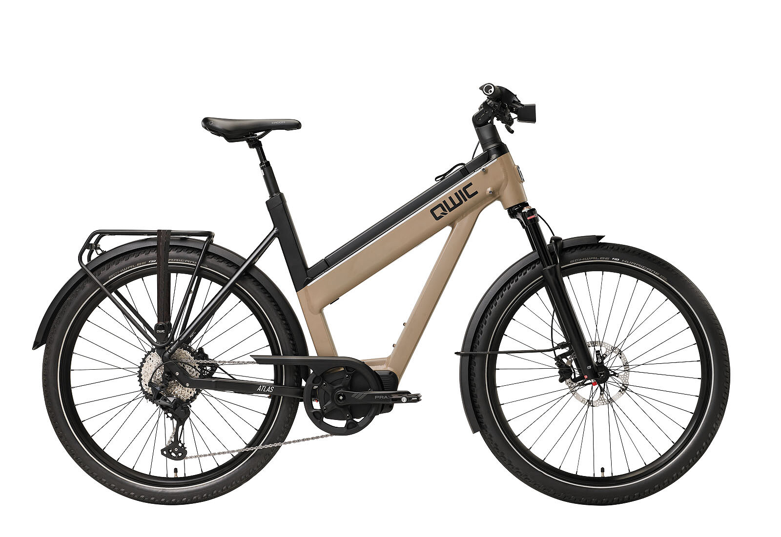 Qwic Elektrische stadsfiets Performance Q Atlas uni framemaat L... Beige