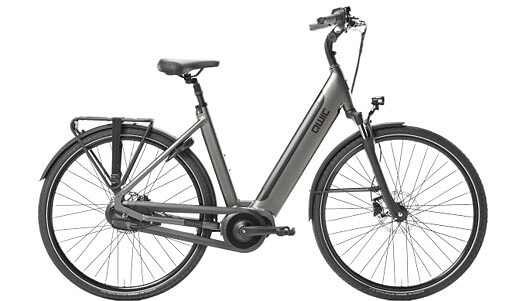 Qwic Elektrische stadsfiets Premium I i-AUTO Dames framemaat L... Zwart