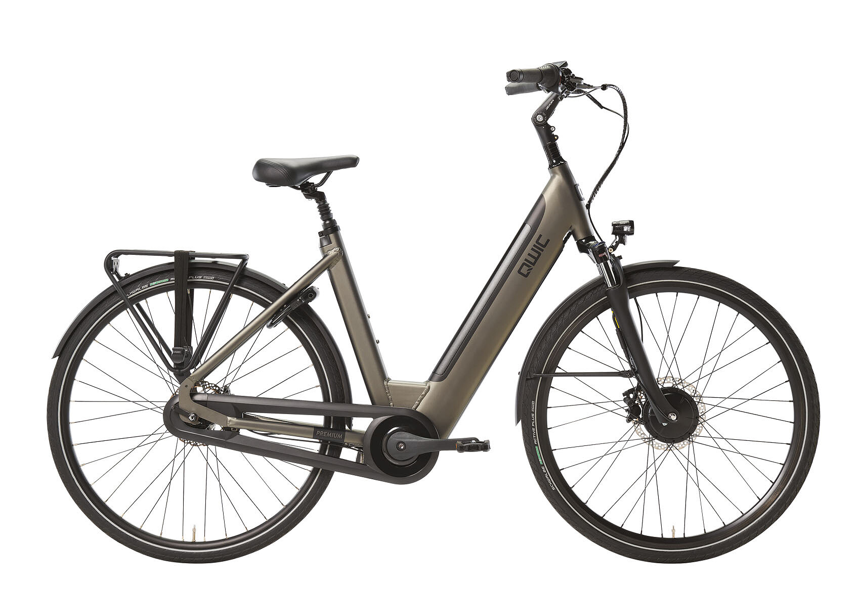 Qwic Elektrische stadsfiets Premium I-FN7 Dames framemaat L Zwart... Zwart