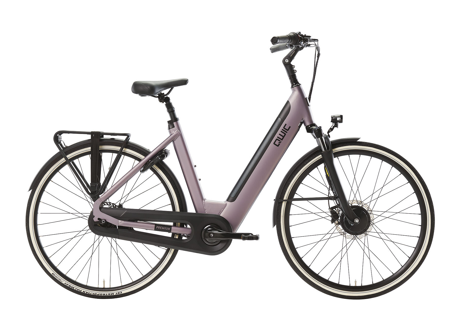 Qwic Elektrische stadsfiets Premium I-FN7 Dames framemaat M Roze... Roze