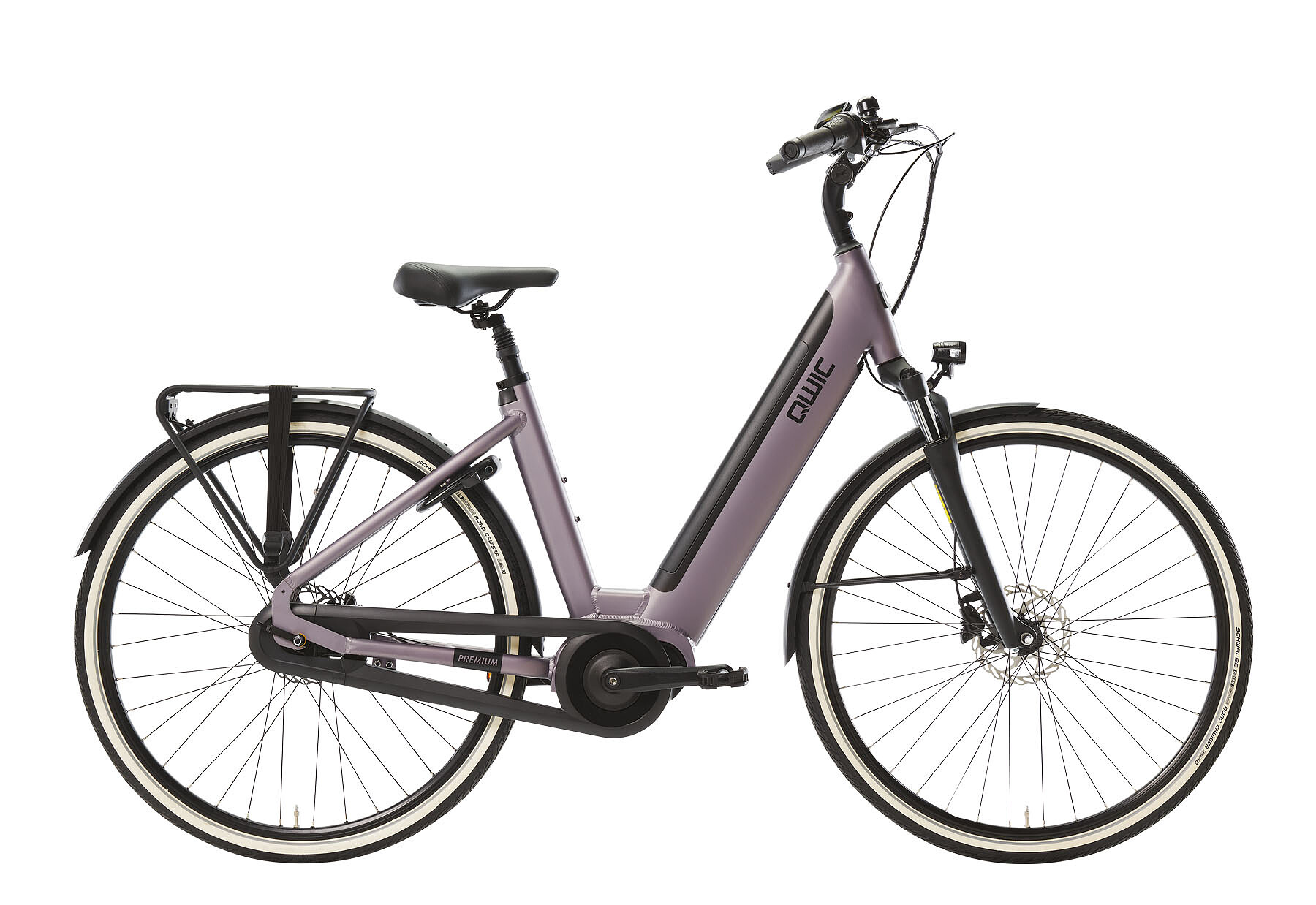 Qwic Elektrische stadsfiets Premium i-MN7.2 Dames framemaat L Roze... Roze