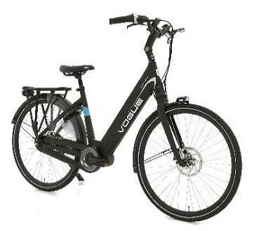 Vogue Elektrische stadsfiets Excellent 8sp Uni 49 cm Mat zwart 522 Wh Mat zwart