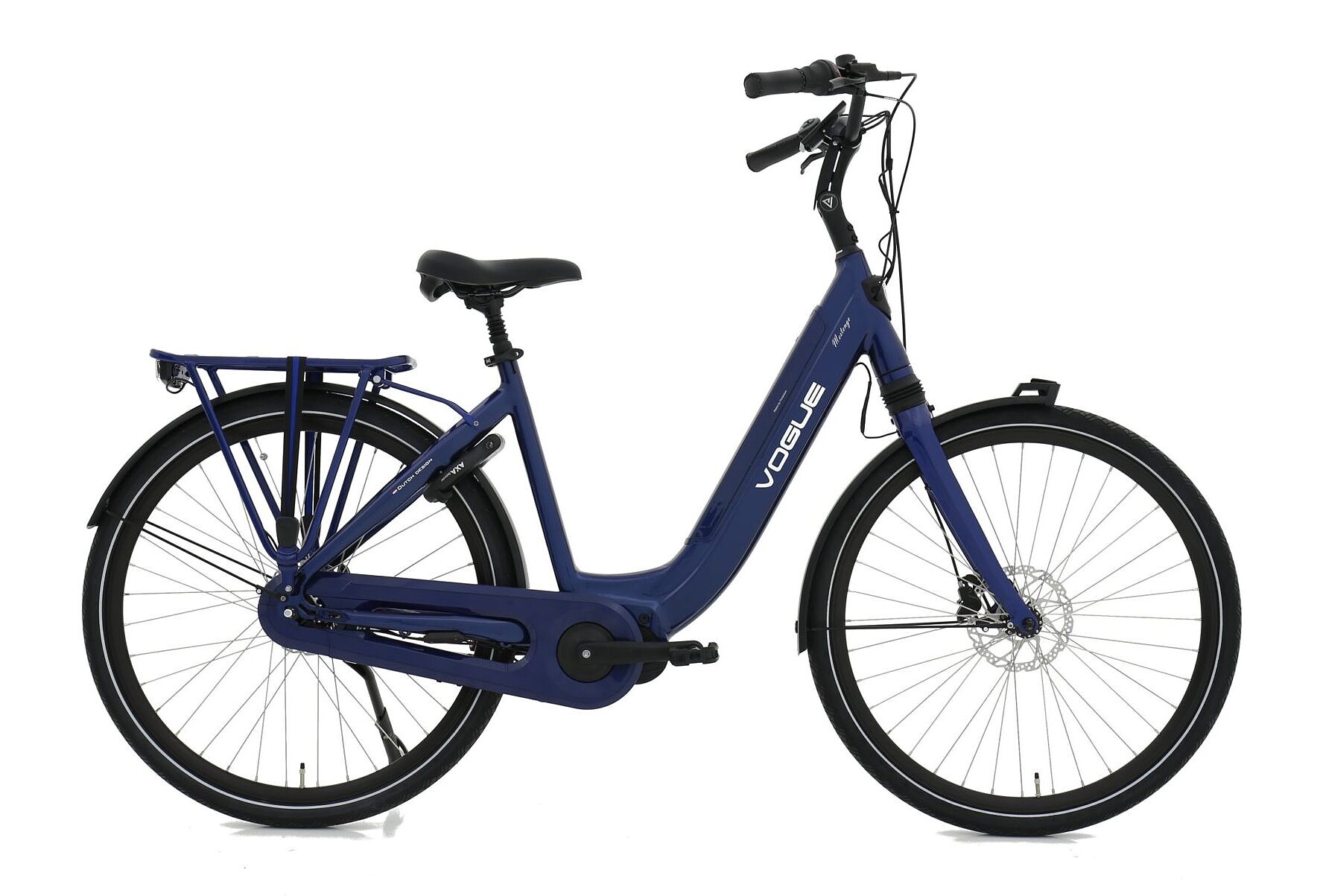 Vogue Elektrische stadsfiets Mestengo Dames 50 cm Donker blauw 504 Wh Blauw