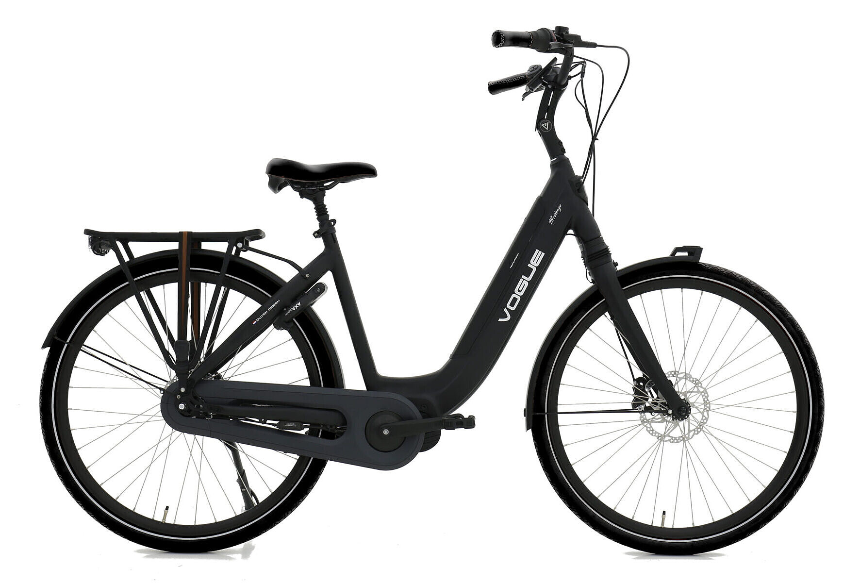 Vogue Elektrische stadsfiets Mestengo Dames 46 cm Mat zwart 504 Wh Mat zwart