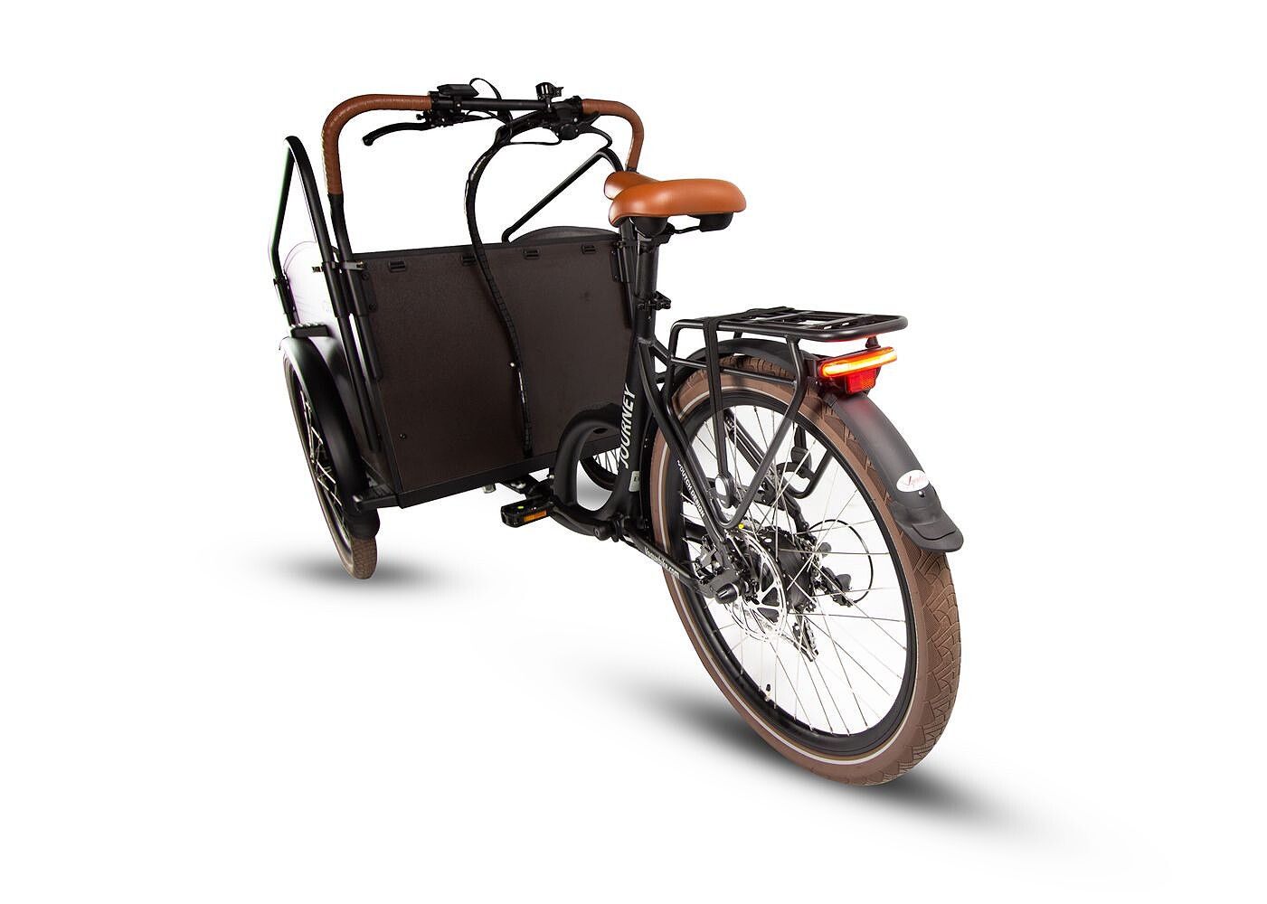 Vogue Elektrische bakfiets Journey Mat bruin 468 Wh Bruin