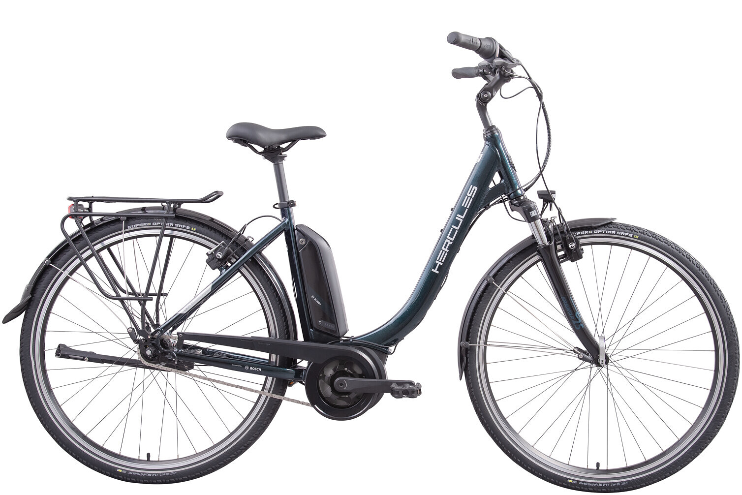 Hercules Elektrische stadsfiets Lyon F7 dames 45 cm Blauw 500 Wh Blauw