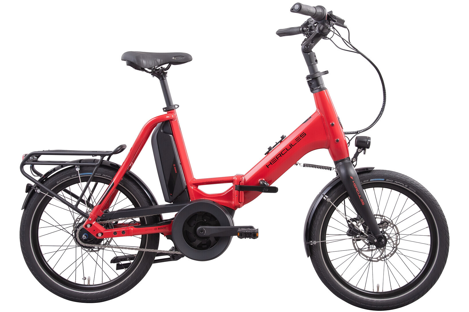 Hercules Elektrische vouwfiets Rob Fold F8 47 cm Mat Rood 400 Wh Rood