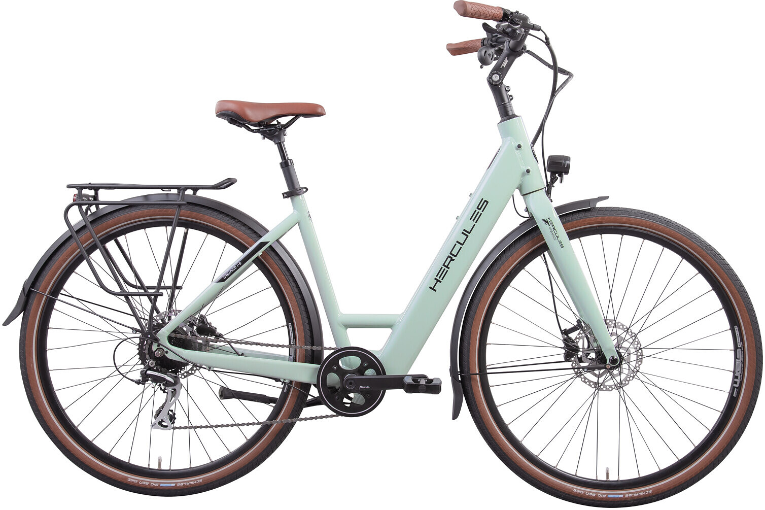 Hercules Elektrische stadsfiets Urbanico I-8 dames 48 cm Mintgroen... Groen