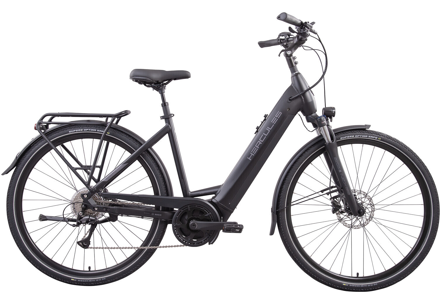 Hercules Elektrische stadsfiets Futura Sport I-8 dames 45 cm Mat... Mat zwart