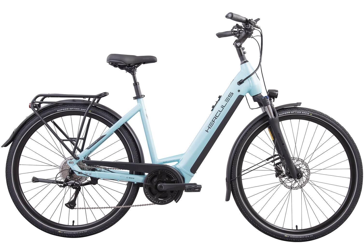 Hercules Elektrische stadsfiets Futura Sport I-8 dames 45 cm Mat... Turquoise