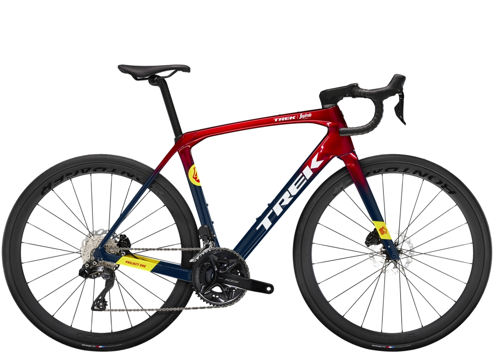 Trek Domane SLR 6 47 Metallic Red Smoke to Blue Smoke Fade