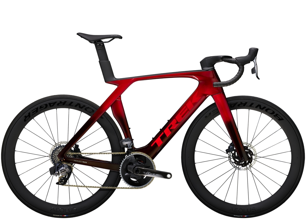 Trek Madone SLR 7 eTap 47 Metallic Red Smoke to Red Carbon Smoke